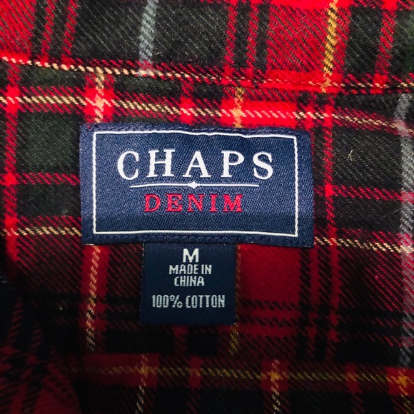 Red CHAPS Flannel - Picture 2 of 2